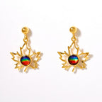 Maple Leaf Drop Earring